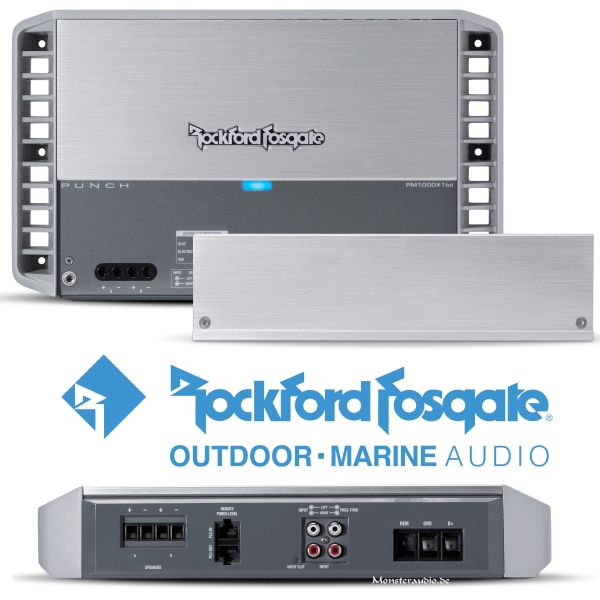 Rockford Fosgate PUNCH PM1000x1BD Monoblock PM1000x1 BD 1-Kanal-Verstärker